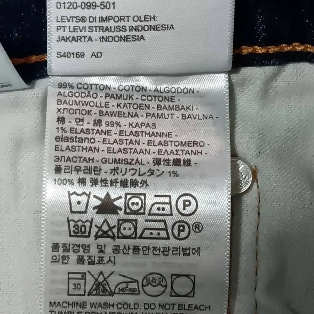 Levis 505 Jeans Mens 42x30 Blue Regular Fit Straight Leg Medium Wash Denim Pants